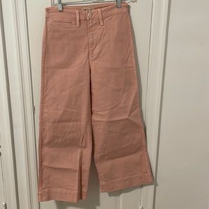 Madewell Wide Leg Crop Pants Size 25